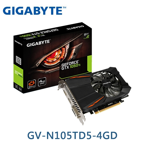 技嘉 N105TD5-4GD GTX1050 Ti D5 4G 1430MHz/4GB GDDR5/128bit/1D1H1DP