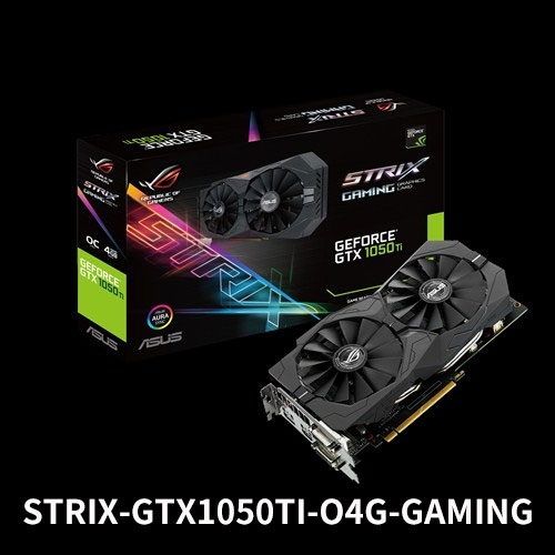 華碩 ROG STRIX-GTX1050TI-O4G-GAMING 1506MHz/4G GDDR5/128bit/1D1H1DP