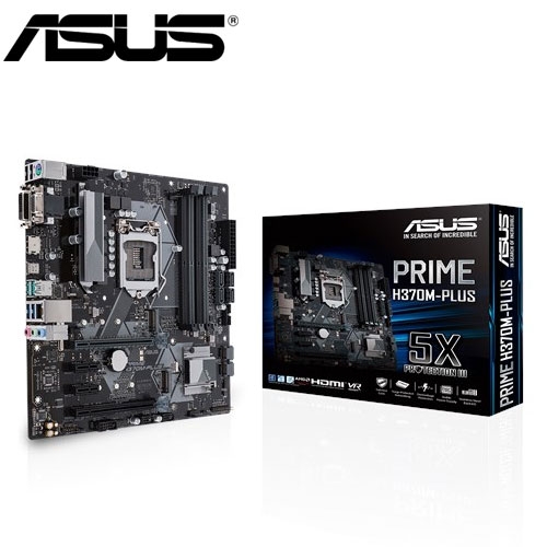 華碩 PRIME H370M-PLUS M-ATX/DDR4*4/USB3.1/M.2/1A1D1H