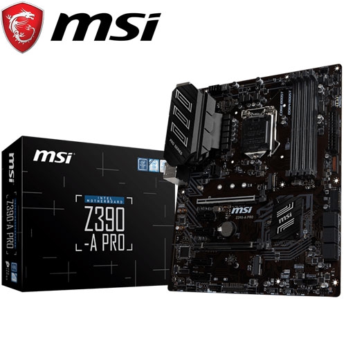 微星 Z390-A PRO ATX/DDR4*4/M.2/USB3.1/1A1D1DP