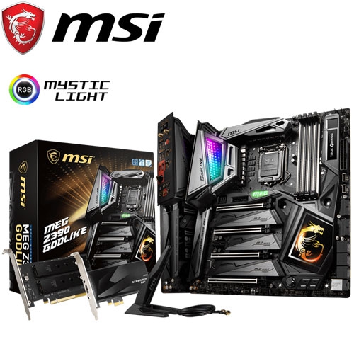微星 MEG Z390 GODLIKE E-ATX/DDR4*4/M.2/USB3.1/WIFI