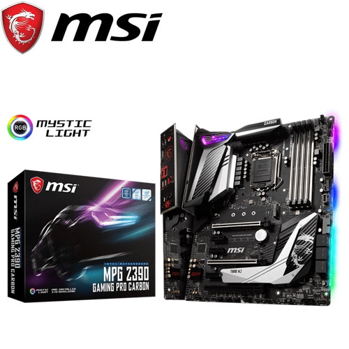 微星 MPG Z390 GAMING PRO CARBON ATX/DDR4*4/M.2/USB3.1/1H1DP