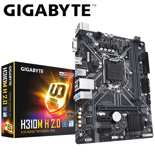 技嘉 H310M H 2.0 M-ATX/DDR4*2/USB3.1/1A1H