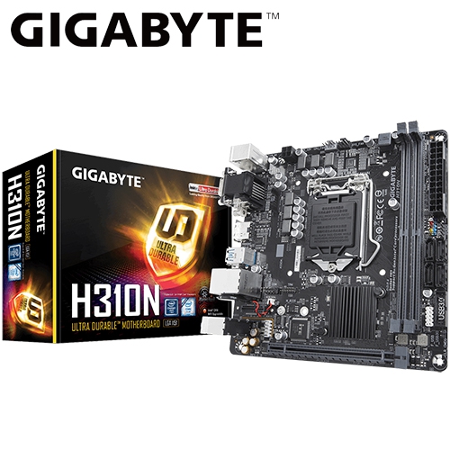技嘉 H310N ITX/DDR4*2/USB3.1/M.2/1A1D1H