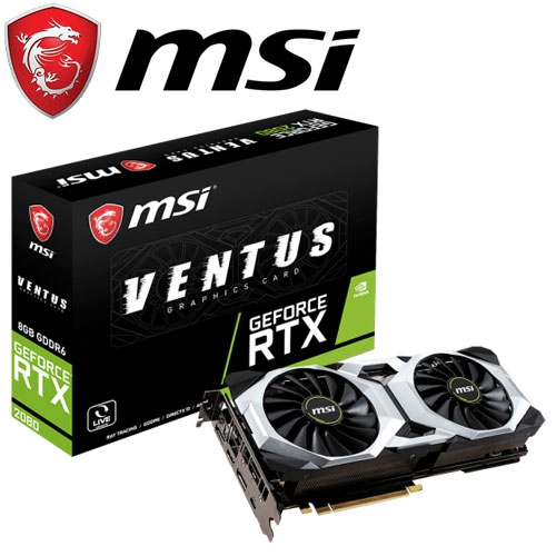 微星 RTX 2080 VENTUS 8G 1710MHz/GDDR6 8G/256bit/1H3DP