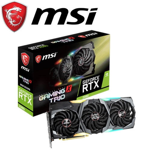 微星 RTX 2080 GAMING X TRIO 1860MHz/GDDR6 8G/256bit/1H3DP