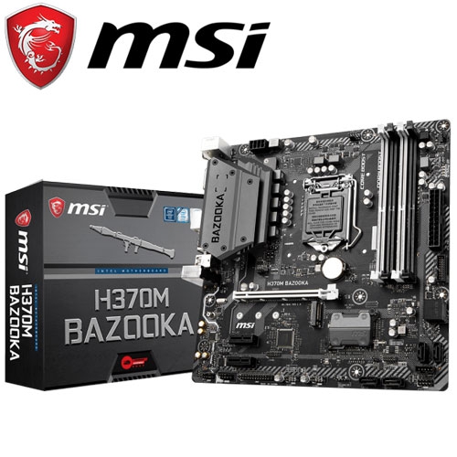 微星H370M BAZOOKA M-ATX/DDR4*4/M.2/USB3.1/1D1H