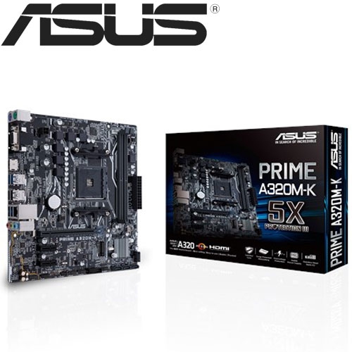 華碩 PRIME A320M-K mATX/A320/2*DDR4/M.2/1D1H