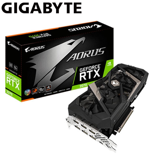 技嘉 N2070AORUS-8GC RTX 2070 8G 1770MHz/GDDR6/256bit/3H3DP