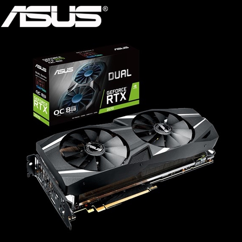 華碩 DUAL-RTX2070-O8G 1710MHz/8GB GDDR6/256bit/1H3DP