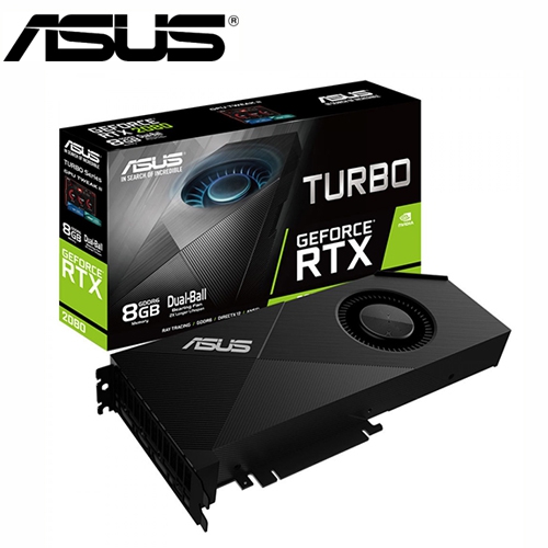 華碩 TURBO-RTX2080-8G 1740MHz/8GB GDDR6/256bit/1H2DP