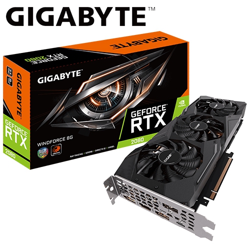 技嘉 N2080WF3-8GC RTX 2080 WINDFORCE 8G 1710MHz/8G GDDR6/256bit/1H3DP1USB Type-C