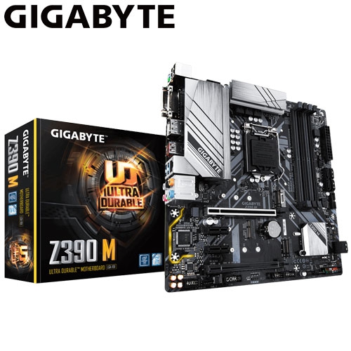 技嘉 Z390 M M-ATX/DDR4*4/M.2*2/USB Type-C/1D1H1DP