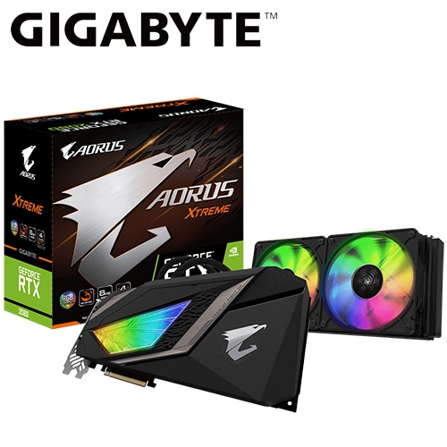 技嘉 N2080AORUSX W-8GC AORUS RTX2080 XTREME WATERFORCE 8G 顯示卡