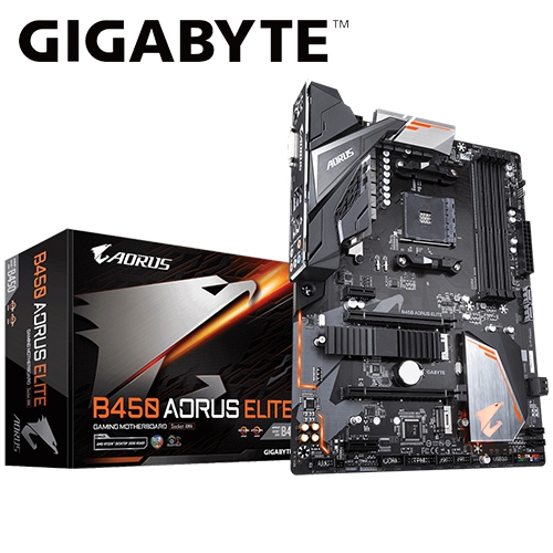 技嘉 B450 AORUS ELITE ATX/DDR4*4/M.2/USB3.1/1D1H