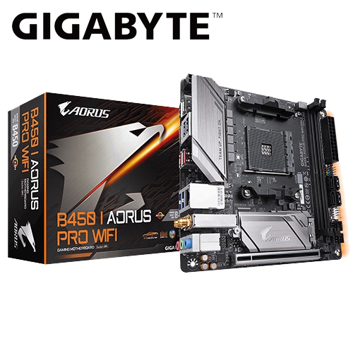 技嘉 B450 I AORUS PRO WIFI ITX/DDR4*2/M.2/USB3.1/2H1DP/WIFI+BT