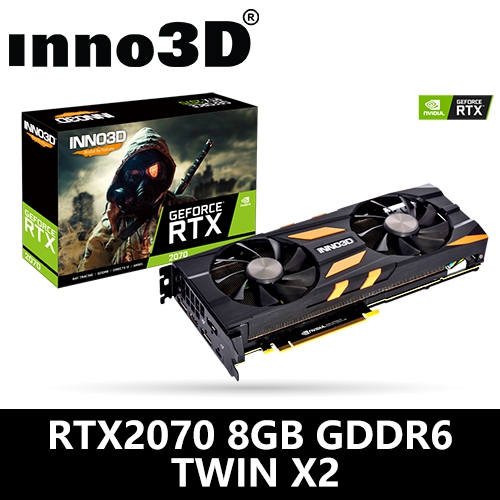 Inno3D RTX2070 8GB GDDR6 TWIN X2 1H2DP1USB-C/1620MHz/256bit