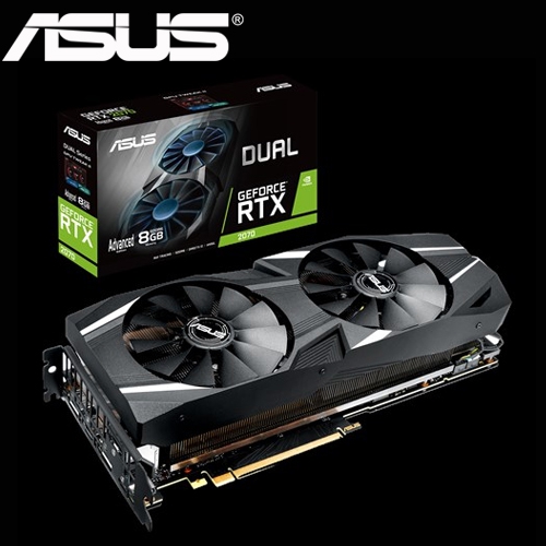 華碩 DUAL-RTX2070-A8G-GAMING 1665MHz/8GB GDDR6/256bit/1H3DP1USB-C