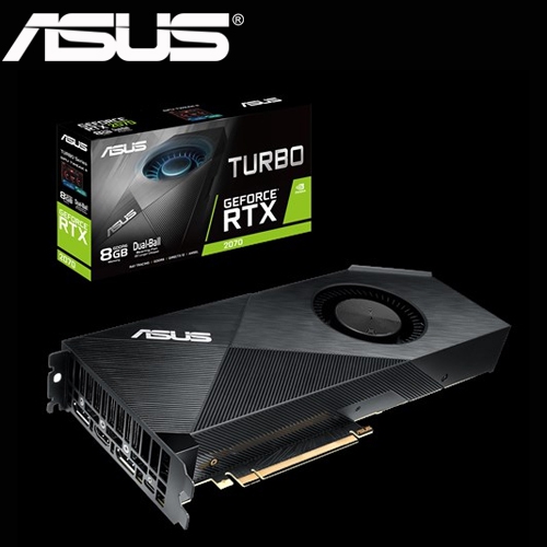華碩 TURBO-RTX2070-8G 1650MHz/8GB GDDR6/256bit/1H2DP1USB-C
