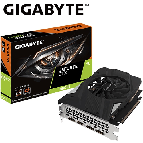 技嘉 N166TIXOC-6GD GTX1660Ti Mini ITX OC 6G 1785MHz/6GB GDDR6/192bit/1H3DP