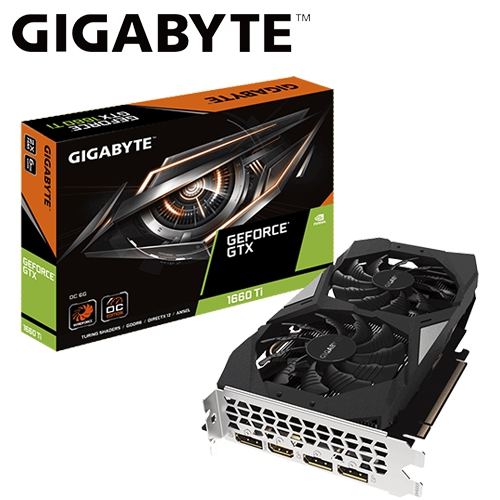技嘉 N166TOC-6GD GTX1660Ti OC 6G 1800MHz/6GB GDDR6/192bit/1H3DP