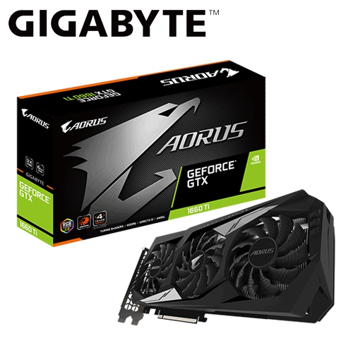 技嘉 N166TAORUS-6GD AORUS GTX1660Ti 6G 1890MHz/6GB GDDR6/192bit/1H3DP
