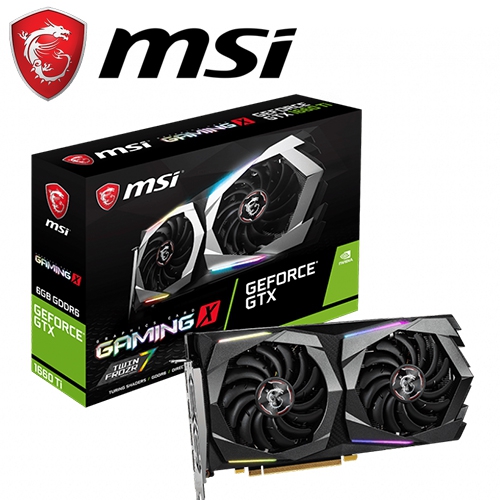 微星 GTX1660Ti GAMING X 6G 1875MHz/6GB GDDR6