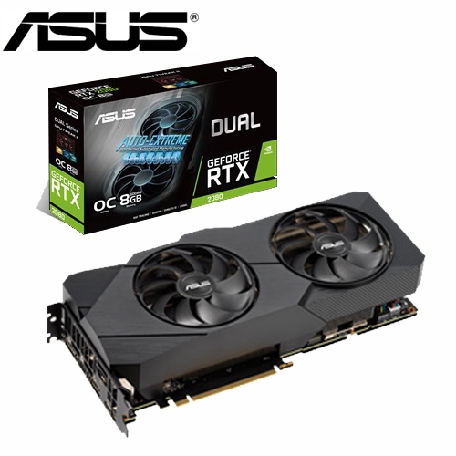 華碩 DUAL-RTX2080-O8G-GAMING-EVO 1830MHz/8GB GDDR6/256bit/1H3DP1U