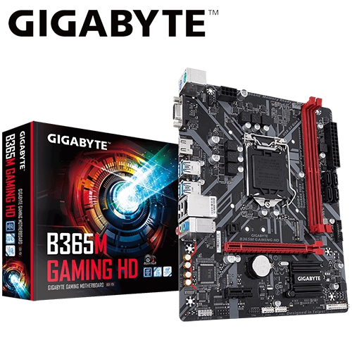 技嘉 B365M GAMING HD M-ATX/DDR4*2/M.2/U3.1/1A1H