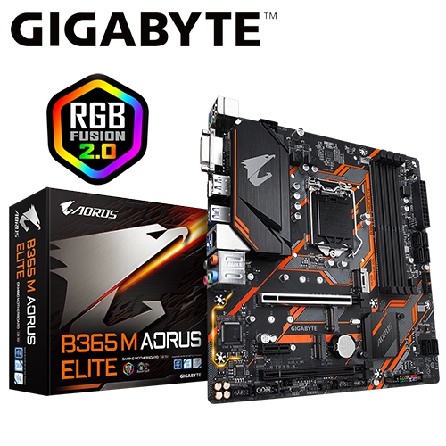 技嘉 B365 M AORUS ELITE M-ATX/DDR4*4/M.2*2/Type-C/1D1H1DP