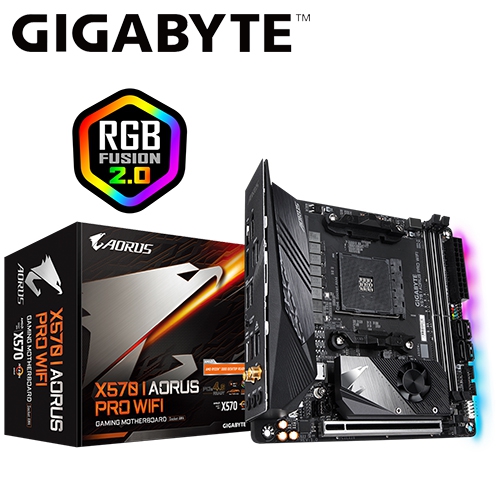 技嘉 X570 I AORUS PRO WIFI M-ITX/DDR4*2/M.2/2H1DP