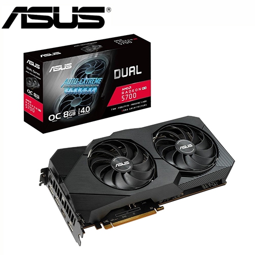 華碩 DUAL-RX5700-O8G-EVO 1515MHz/8G GDDR6/256bit/1H3DP/27.1cm