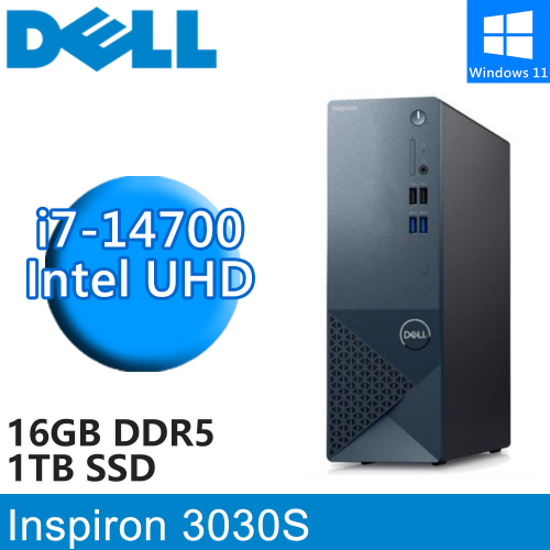 DELL Inspiron 3030S-R1808BTW(i7-14700/16G DDR5/1TB PCIE/W11)