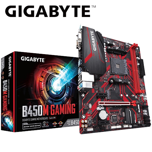 技嘉 B450M GAMING M-ATX/DDR4*4*M.2/USB3.1/1A1D1H