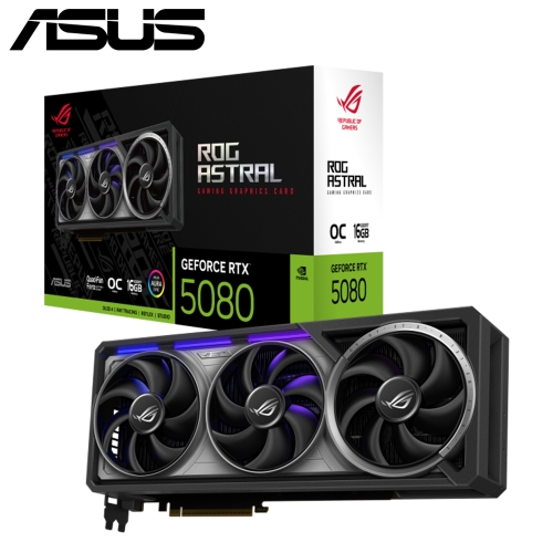 (搭整機)華碩 ROG-ASTRAL-RTX5080-016G-GAMING(16G DDR7/256bit/2H3DP/三風扇/35.76cm)