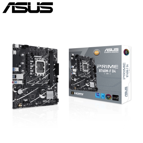 華碩 PRIME B760M-F D4-CSM(M-ATX/LAN 1Gb/2xM.2/4xSATA/1H)