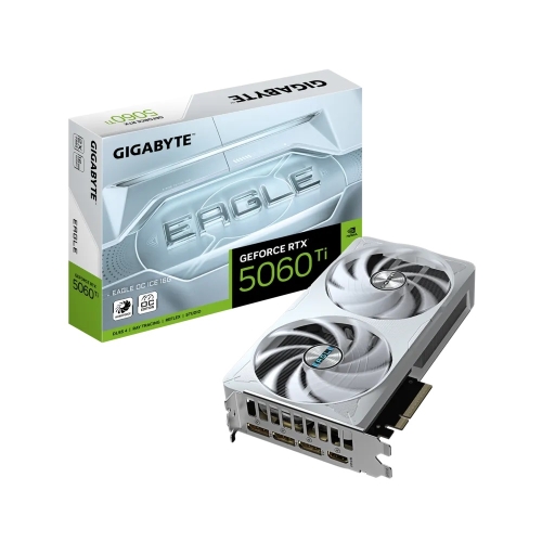 技嘉 N506TEAGLEOC ICE-16GD RTX 5060 Ti EAGLE OC ICE 16G(2617Mhz/16G DDR7/1H3DP/21.5cm/雙風扇/註5年)