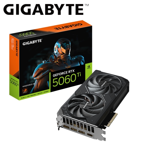技嘉 N506TWF2-8GD RTX 5060 Ti WINDFORCE 8G(2572Mhz/8G DDR7/1H3DP/20.8cm/雙風扇/註4年)