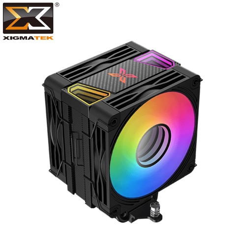 Xigmatek XT402 雙風扇 散熱器 (支援LGA1851/ARGB/黑化/高15.5/TDP:205W)