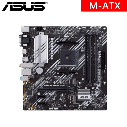 華碩 PRIME B550M-A AC(M-ATX/4xSATA/2xM.2/LAN 1Gb+無線/註四年)